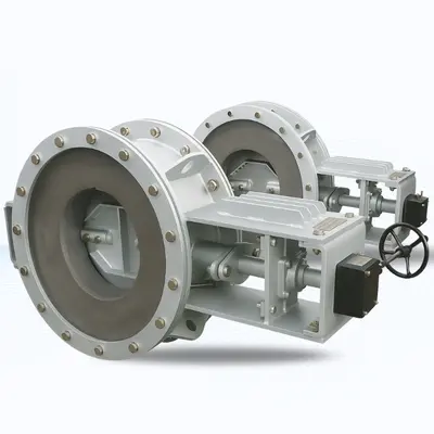 Hubluxe refractory lined damper designed to withstand extreme high-temperature flue gases